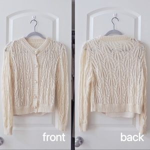 beige color Cutouts design sweater